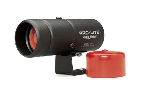 Autometer 3240 Warning Light, Pro-Lite, Light Covers Included, Switch Operated, Black Case, Kit