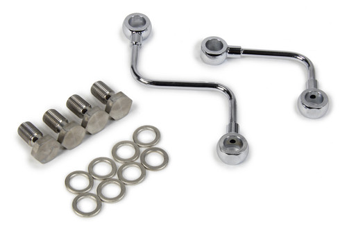 Baer Brakes 6801311 Brake Line Kit, Pre-Bent, 3/8-24 in Banjo, Stainless, Polished, Baer Remaster Master Cylinder, Kit