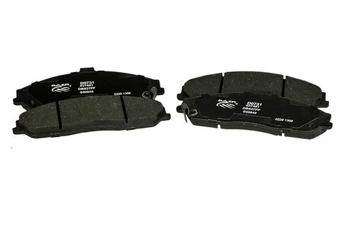 Baer Brakes D0731R Brake Pads, Street, Ceramic Compound, Medium Friction, Medium / High Temperature, Front, Chevy Corvette, Set of 4