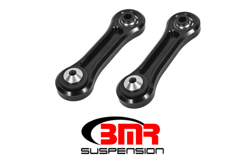 BMR Suspension TCA046 Vertical Link, Spherical Bearing, Billet Aluminum, Black Anodized, Ford Mustang 2015-21, Pair