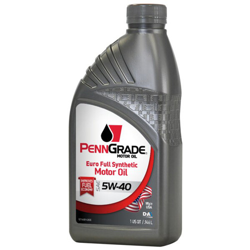 Penngrade Motor Oil BPO61316 Motor Oil, Euro, 5W40, Synthetic, 1 qt Bottle, Each