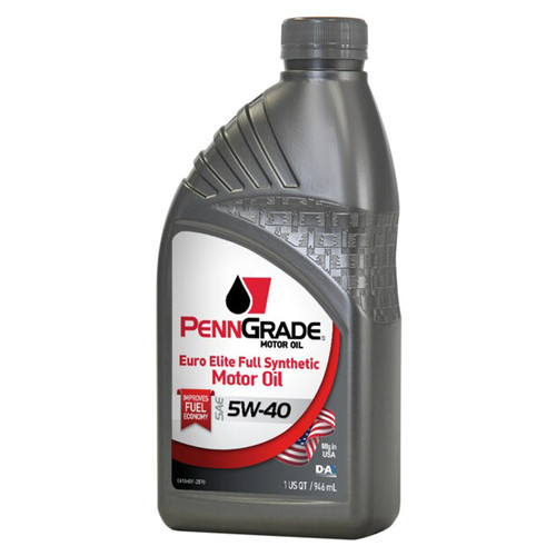 Penngrade Motor Oil BPO61366 Motor Oil, Euro Elite, 5W40, Synthetic, 1 qt Bottle, Each