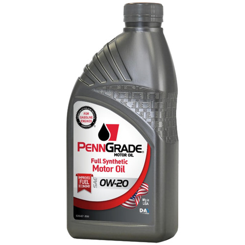 Penngrade Motor Oil BPO62816 Motor Oil, Full Synthetic, 0W20, Synthetic, 1 qt Bottle, Each