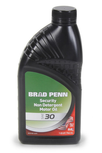 Penngrade Motor Oil BPO70306 Motor Oil, Brad Penn, 30W, Conventional, 1 qt Bottle, Each