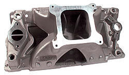 Brodix HV 2007 Intake Manifold, Square Bore, Single Plane, Oval Port, Aluminum, Natural, Big Block Chevy, Each