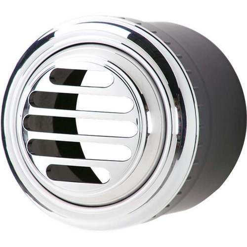 Billet Specialties 38320 Air Conditioning Vent, Slotted, 2-1/2 in Diameter Hole / Hose, Billet Aluminum Bezel / Vent, Polished, Each