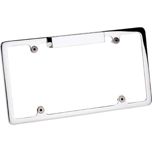 Billet Specialties 55220 License Plate Frame, 12-5/8 x 6-7/8 in, Stainless Hardware, Recessed, Lighted, Billet Aluminum, Polished, Each