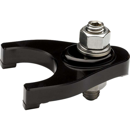 Billet Specialties BLK65920 Distributor Hold Down, Positive Lock Down, Stainless Hardware, Aluminum, Black Anodized, Chevy V8, Each