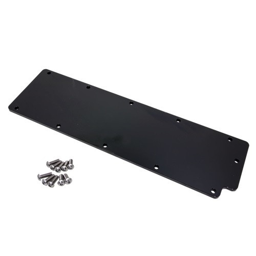 Billet Specialties BLK95059 Valley Cover, Stainless Hardware, Billet Aluminum, Black Anodized, GM LS-Series, Kit