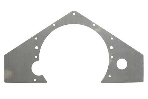 Chassis Engineering C/E3706 Motor Plate, Mid, 0.090 in Thick, Steel, Natural, Chevy V8, Each