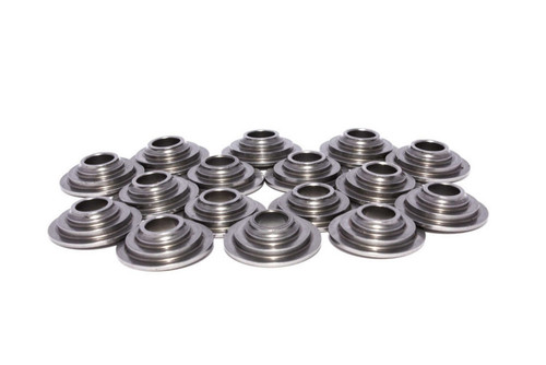 Comp Cams 1777-16 Valve Spring Retainer, 7 Degree, 0.645 in OD Step, 1.290 in Dual Spring, Steel, Set of 16