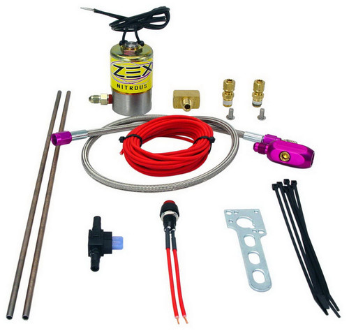 Comp Cams 82175 Nitrous Oxide Purge Kit, Dual Outlets, V-Pattern Purge Clouds, Solenoid / Wiring / Fittings / Button, 4 AN Thread, Kit