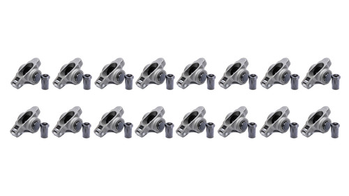 Crower 73612-16 Rocker Arm, 7/16 in Stud Mount, 1.60 Ratio, Full Roller, Stainless, Natural, Small Block Ford, Set of 16