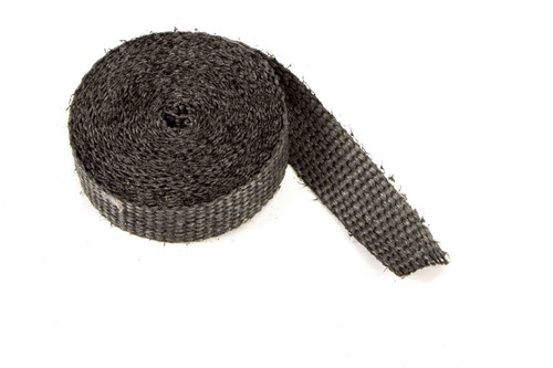 Design Engineering 10120 Exhaust Wrap, 1 in Wide, 15 ft Roll, Woven Fiberglass, Black, Each