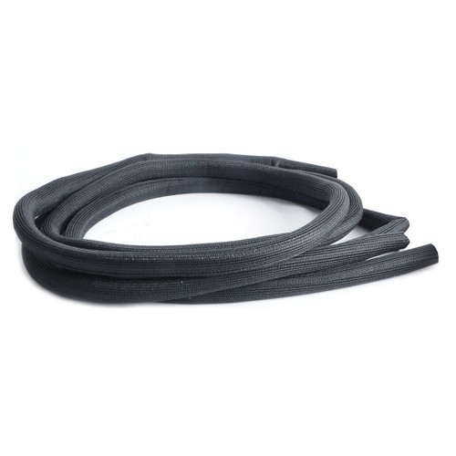 Design Engineering 10652 Hose and Wire Sleeve, Easy Loom, 3/8 in ID, 20 ft, Split, Braided Nylon, Black, Each