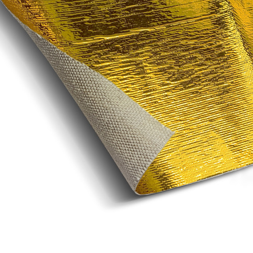 Design Engineering 10913 Heat Barrier, Heat Screen Gold, 36 x 40 in Sheet, 0.031 in Thick, Metalized Radiant Mat, Gold, Each