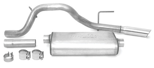 Dynomax 39475 Exhaust System, Ultra Flo, Cat-Back, 2-1/2 in Diameter, Single Rear Exit, 3 in Polished Tip, Stainless, Natural, Mopar V6, Dodge Compact SUV 2007-12, Kit