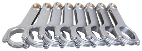 Eagle CRS5400S3D2000 Connecting Rod, H Beam, 5.400 in Long, Bushed, 7/16 in Cap Screws, ARP2000, Small Block Ford, Set of 8
