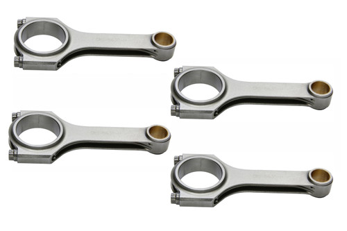 Eagle CRS5630H3D Connecting Rod, H Beam, 5.630 in Long, Bushed, 3/8 in Cap Screws, Forged Steel, Honda H-Series, Set of 4