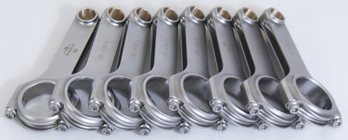 Eagle CRS67003DL19 Connecting Rod, H Beam, 6.700 in Long, Bushed, 7/16 in Cap Screws, ARPL19, Big Block Chevy / Ford, Set of 8