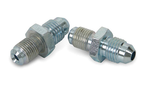 Earls 592042ERL Fitting, Adapter, Straight, 4 AN Male to 10 mm x 1.00 Male, Steel, Natural, Pair