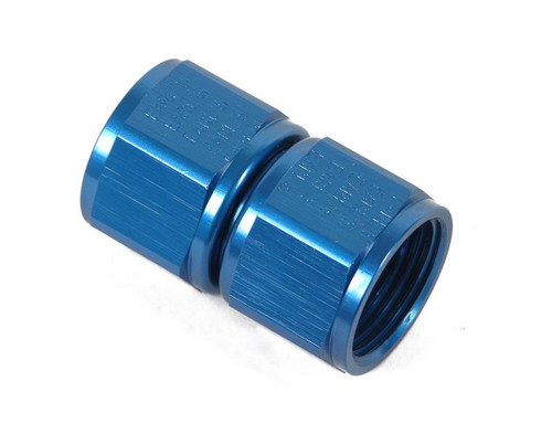 Earls 915104ERL Fitting, Adapter, Straight, 4 AN Female Swivel to 4 AN Female Swivel, Aluminum, Blue Anodized, Each