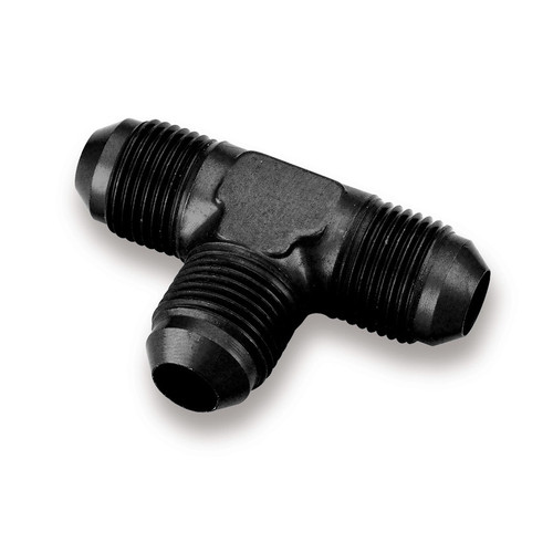 Earls AT982408ERL Fitting, Adapter Tee, 8 AN Male x 8 AN Male x 8 AN Male, Aluminum, Black Anodized, Each