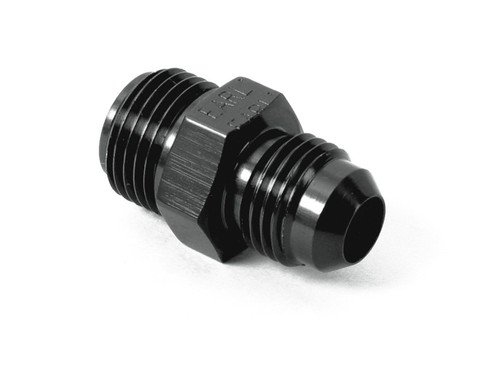 Earls AT991947ERL Fitting, Adapter, Straight, 5/8-18 in Male to 6 AN Male, Aluminum, Black Anodized, Each