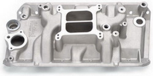 Edelbrock 2131 Intake Manifold, Performer AMC, Square Bore, Dual Plane, Aluminum, Natural, AMC V8, Each