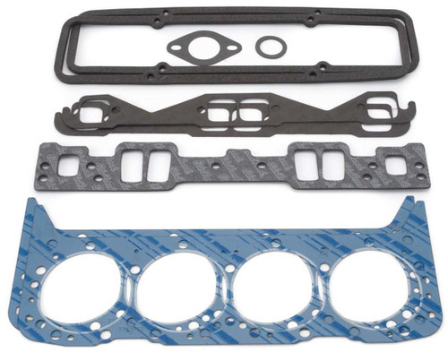 Edelbrock 7367 Engine Gasket Set, Top End, Small Block Chevy, Kit