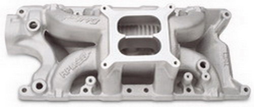 Edelbrock 7521 Intake Manifold, RPM Air-Gap 302, Square Bore, Dual Plane, Aluminum, Natural, Small Block Ford, Each