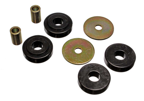 Energy Suspension 3.1109G Crossmember Bushing, Hyper-Flex, Transmission, Polyurethane / Steel, Black / Cadmium, GM F-Body 1982-92, Kit