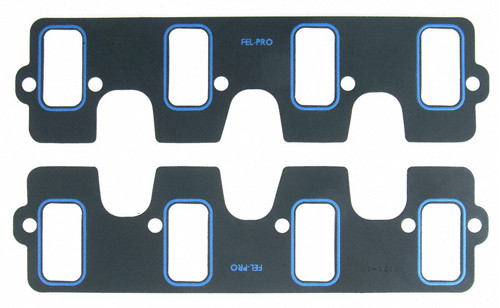 Fel-Pro 1222-2 Intake Manifold Gasket, Printoseal, 0.045 in Thick, 1.350 x 2.700 in Rectangular Port, Composite, GM LS-Series, Pair
