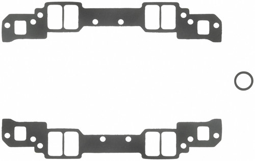 Fel-Pro 1283 Intake Manifold Gasket, 0.090 in Thick, 1.250 x 2.150 in Rectangular Port, Composite, 18 Degree Heads, Small Block Chevy, Kit