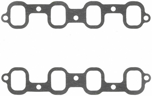 Fel-Pro 1382-2 Intake Manifold Gasket, 0.045 in Thick, 1.520 x 2.070 in Rectangular Port, Composite, Chevy SB2, Pair