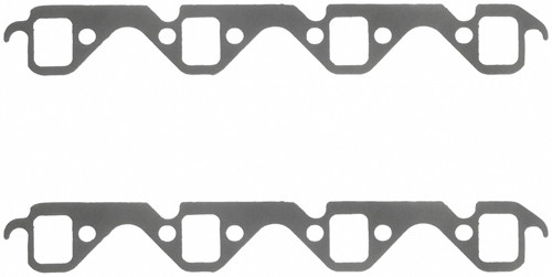 Fel-Pro 1467 Exhaust Manifold / Header Gasket, 1.050 x 1.350 in Stock Port, Steel Core Laminate, Small Block Ford, Pair