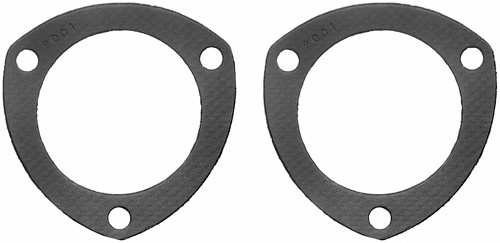 Fel-Pro 2001 Collector Gasket, 3 in Diameter, 3-Bolt, Steel Core Laminate, Pair