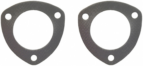 Fel-Pro 2014 Collector Gasket, 2-1/2 in Diameter, 3-Bolt, Steel Core Laminate, Pair