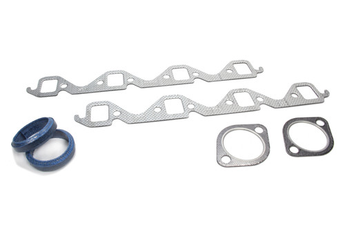 Fel-Pro MS 90000 Exhaust Manifold / Header Gasket, 1.060 x 1.370 in Rectangle Port, Composite, Small Block Ford, Kit