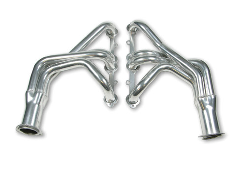 Flowtech 31106FLT Headers, Full Length, 1-5/8 in Primary, 3 in Collector, Steel, Metallic Ceramic, Small Block Chevy, Chevy Corvette 1963-82, Pair