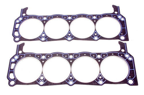 Ford M-6051-A302 Cylinder Head Gasket, 4.100 in Bore, 0.042 in Compression Thickness, Steel Core Laminate, Small Block Ford, Pair