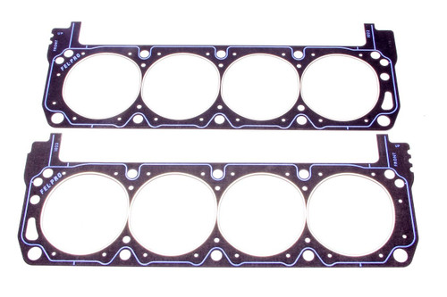 Ford M-6051-B341 Cylinder Head Gasket, 4.125 in Bore, 0.040 in Compression Thickness, Steel Core Laminate, Small Block Ford, Pair
