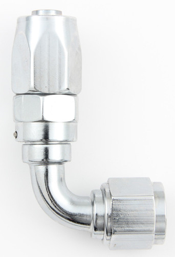 Fragola 229006-CH Fitting, Hose End, 2000 Series Pro Flow, 90 Degree, 6 AN Hose to 6 AN Female, Swivel, Aluminum, Chrome, Each