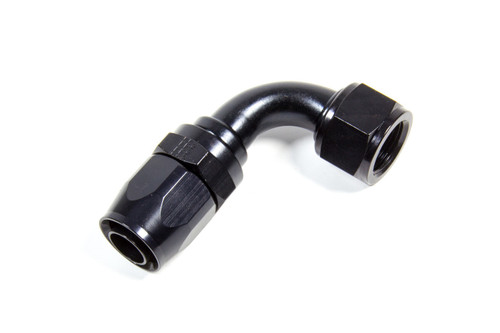 Fragola 229011-BL Fitting, Hose End, 2000 Series Pro Flow, 90 Degree, 12 AN Hose to 10 AN Female, Aluminum, Black Anodized, Each