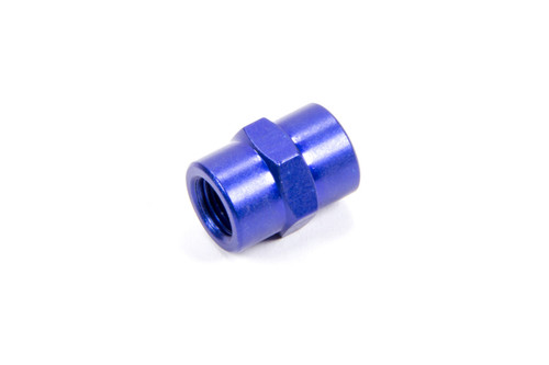 Fragola 491001 Fitting, Adapter, Straight, 1/8 in NPT Female to 1/8 in NPT Female, Aluminum, Blue Anodized, Each