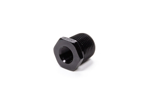 Fragola 491203-BL Fitting, Bushing, 3/8 in NPT Male to 1/8 in NPT Female, Aluminum, Black Anodized, Each