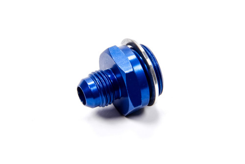 Fragola 491952 Carburetor Inlet Fitting, Straight, 6 AN Male to 7/8-20 in Male, Aluminum, Blue Anodized, Holley Carburetors, Each