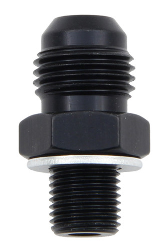 Fragola 491961-BL Fitting, Adapter, Straight, 6 AN Male 10 mm x 1.00 Male, Aluminum, Black Anodized, Each