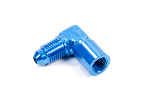 Fragola 495023 Fitting, Adapter, 90 Degree, 4 AN Male to 1/8 in NPT Female, Aluminum, Blue Anodized, Each