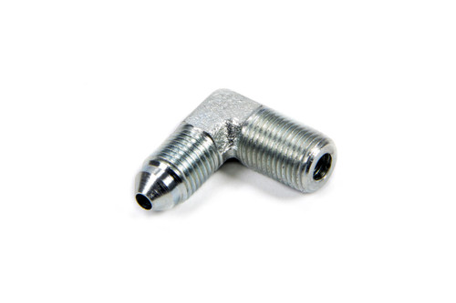 Fragola 582203 Fitting, Adapter, 90 Degree, 3 AN Male to 1/8 in NPT Male, Steel, Zinc Oxide, Each